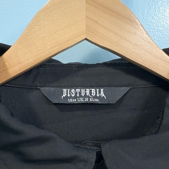 Disturbia slither relaxed Black Midi Dress - Picture 3 of 4